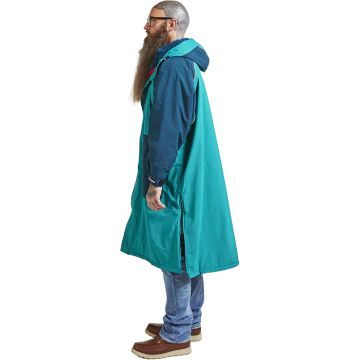 2024 Red Paddle Co Wiederverwendet EVO Pro Langarmwechsel Robe / Poncho 002-009-006 - Teal / Navy